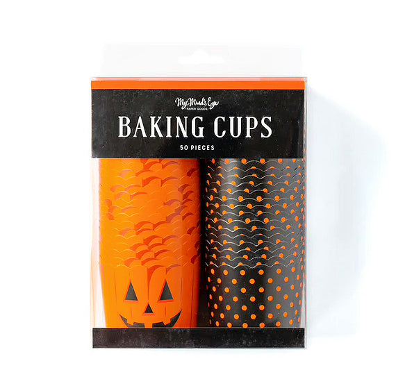 Halloween Baking Cups: Jack O'Lantern | www.sprinklebeesweet.com
