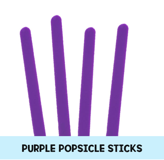 Purple Popsicle Sticks: Acrylic Popsicle Sticks | www.sprinklebeesweet.com