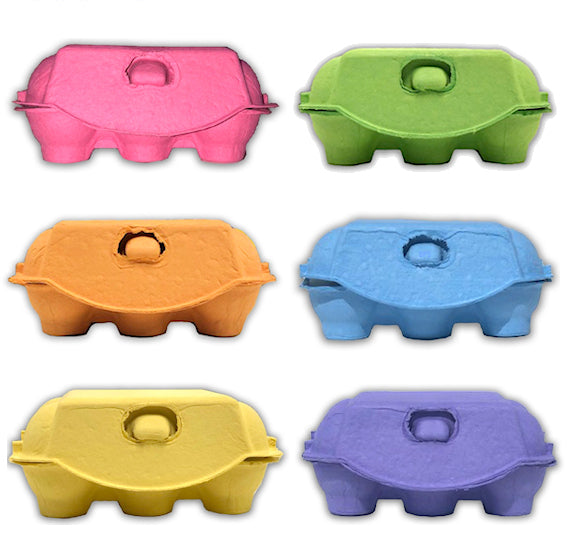 Rainbow Egg Cartons: 6 Egg | www.sprinklebeesweet.com