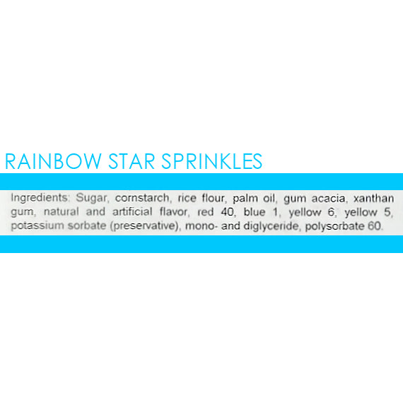 Rainbow Star Sprinkles | www.sprinklebeesweet.com