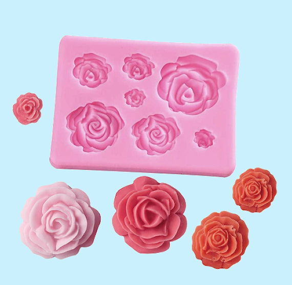 Rose Fondant Mold: Assorted | www.sprinklebeesweet.com