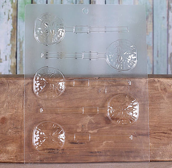 Sand Dollar Lollipop Mold | www.sprinklebeesweet.com