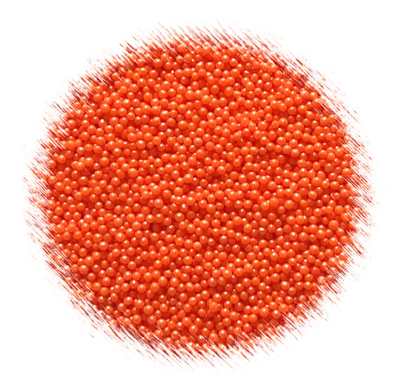 Shimmer Orange Nonpareils | www.sprinklebeesweet.com