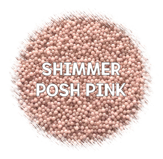 Shimmer Nonpareils: Posh Pink | www.sprinklebeesweet.com