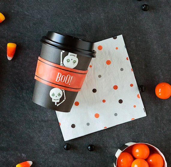 Mini Coffee Cups: Vintage Halloween | www.sprinklebeesweet.com
