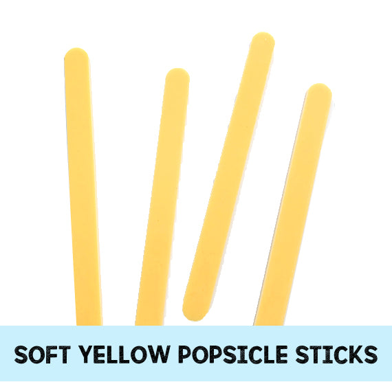 Soft Yellow Popsicle Sticks: Acrylic Cakesicle Sticks | www.sprinklebeesweet.com