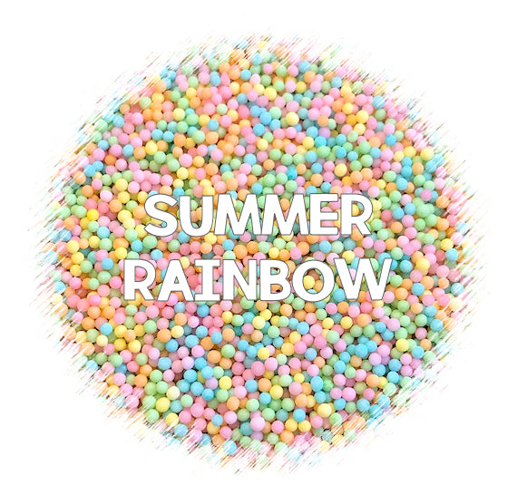 Pastel Nonpareils Mix: Summer Rainbow | www.sprinklebeesweet.com