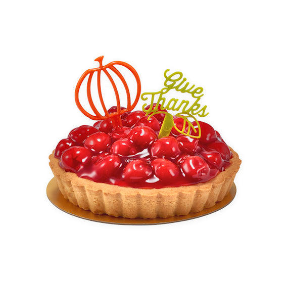 Thanksgiving Cupcake Picks: Give Thanks + Be Thankful | www.sprinklebeesweet.com