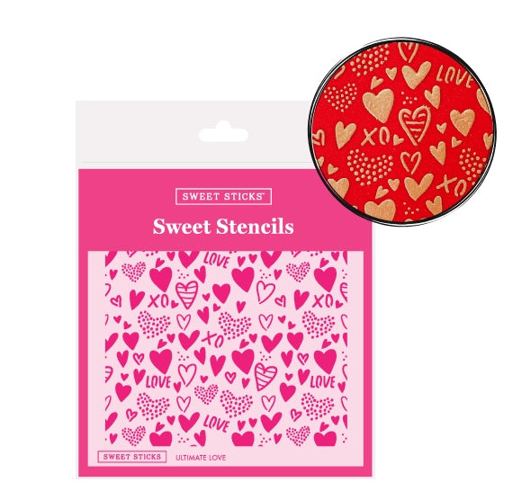 Sweet Stencils: Ultimate Love | www.sprinklebeesweet.com