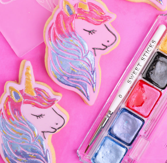 Mini Edible Art Paint Palette: Unicorn | www.sprinklebeesweet.com