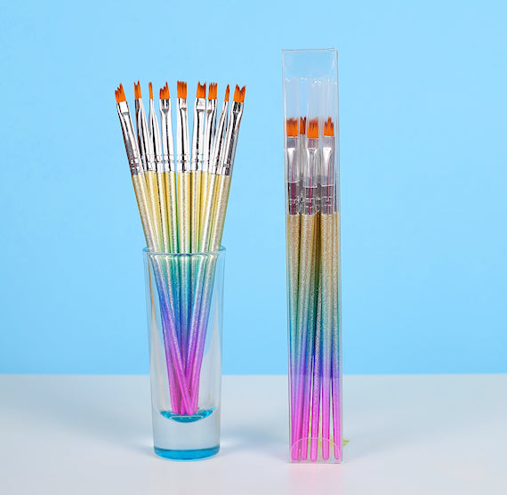 Unicorn Gradient Paint Brush Set | www.sprinklebeesweet.com