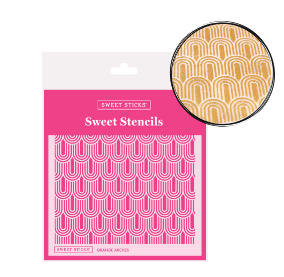 Sweet Stencils: Grande Arches | www.sprinklebeesweet.com