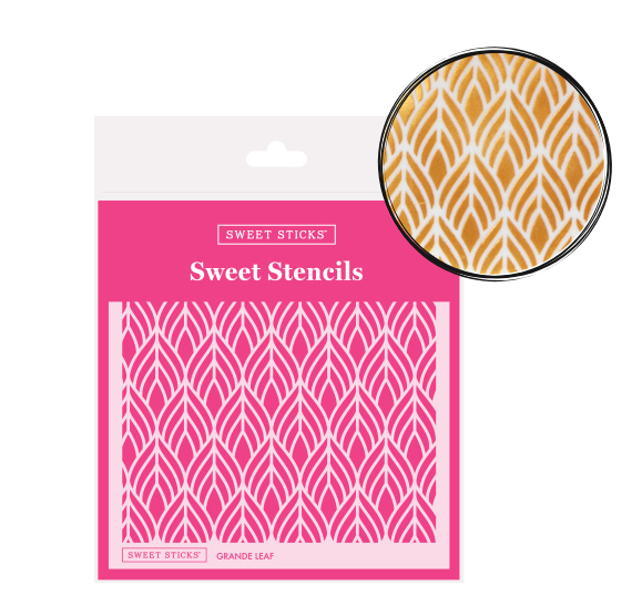 Sweet Stencils: Grande Leaf | www.sprinklebeesweet.com