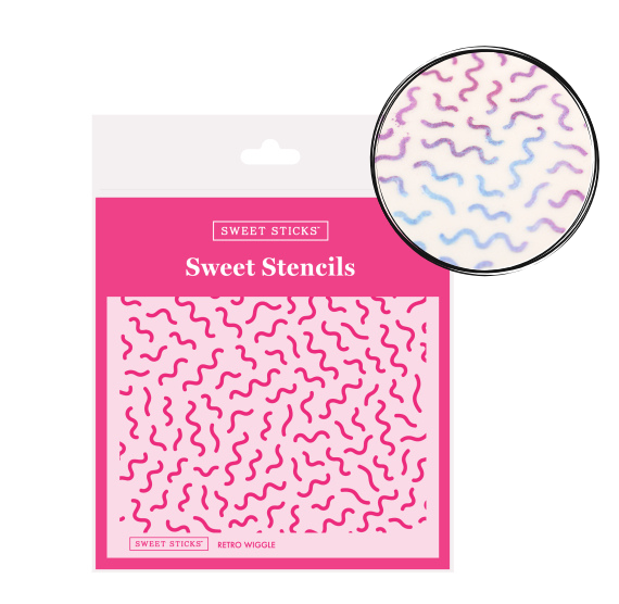 Sweet Stencils: Retro Wiggle | www.sprinklebeesweet.com