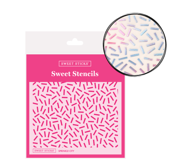 Sweet Stencils: Sprinkle City | www.sprinklebeesweet.com