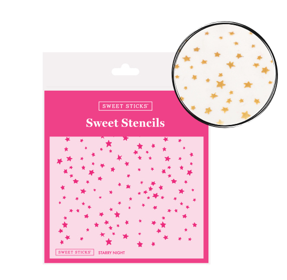 Sweet Stencils: Starry Night | www.sprinklebeesweet.com
