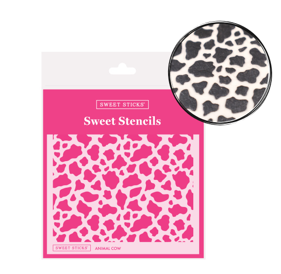 Sweet Stencils: Cow Print | www.sprinklebeesweet.com