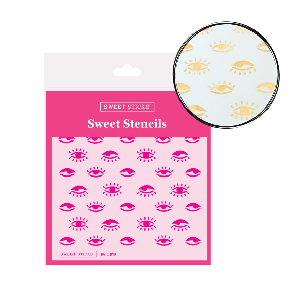 Sweet Stencils: Evil Eye | www.sprinklebeesweet.com
