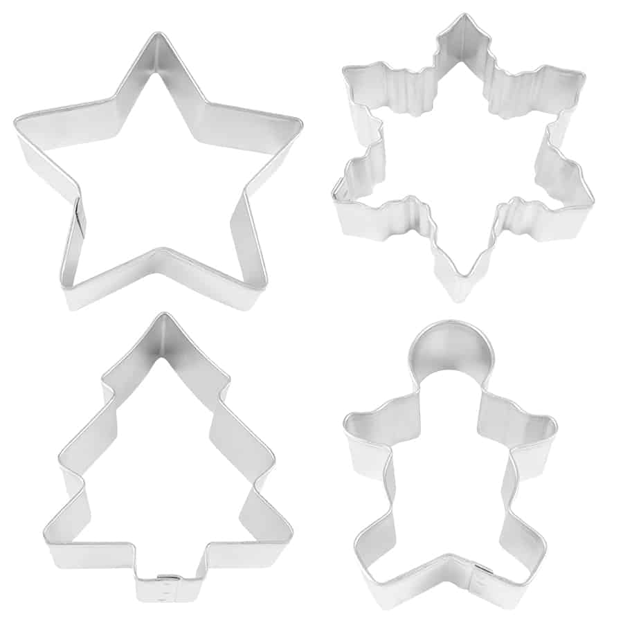 Christmas Cookie Cutter Set: 4 Piece | www.sprinklebeesweet.com