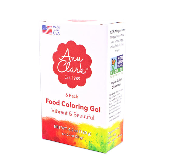 6 Color Food Coloring Gel Set | www.sprinklebeesweet.com