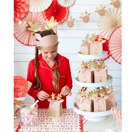Reindeer Advent Boxes | www.sprinklebeesweet.com
