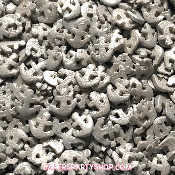 Silver Anchor Sprinkles | www.sprinklebeesweet.com
