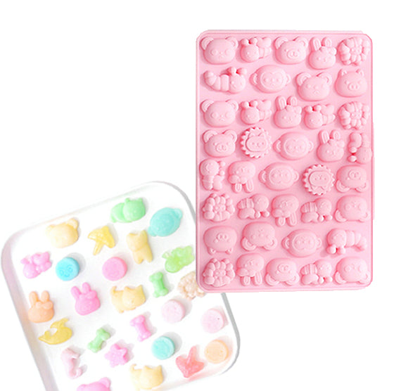 Silicone Gummy Mold: Animal Faces + Bugs | www.sprinklebeesweet.com