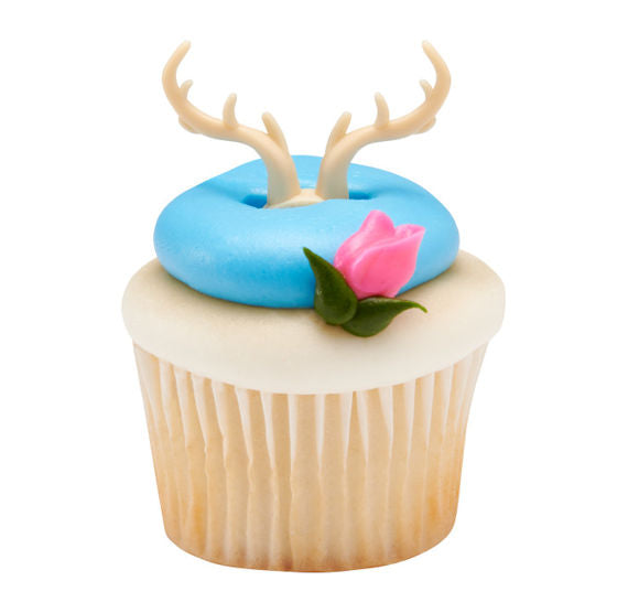 Antlers Cupcake Topper Rings | www.sprinklebeesweet.com