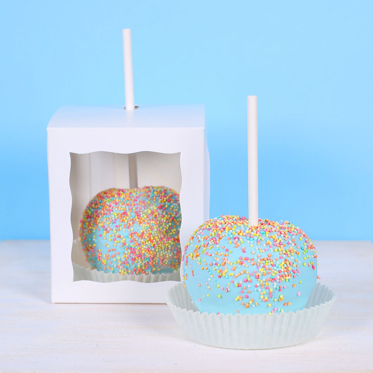 White Candy Apple Box Kit | www.sprinklebeesweet.com