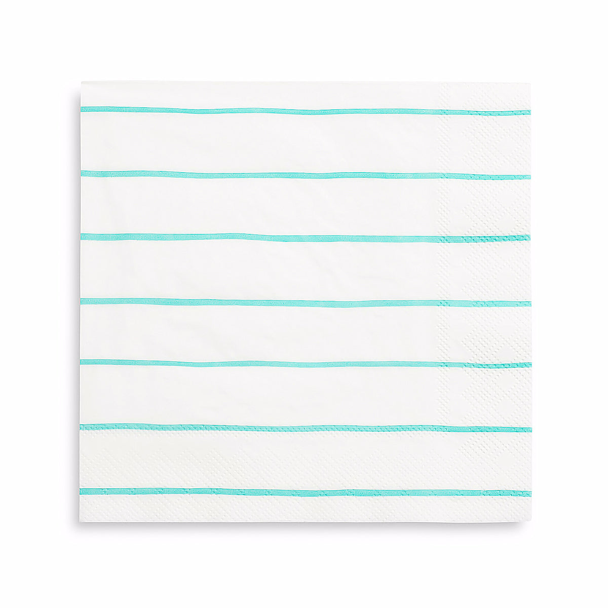 Striped Aqua Napkins: Large | www.sprinklebeesweet.com
