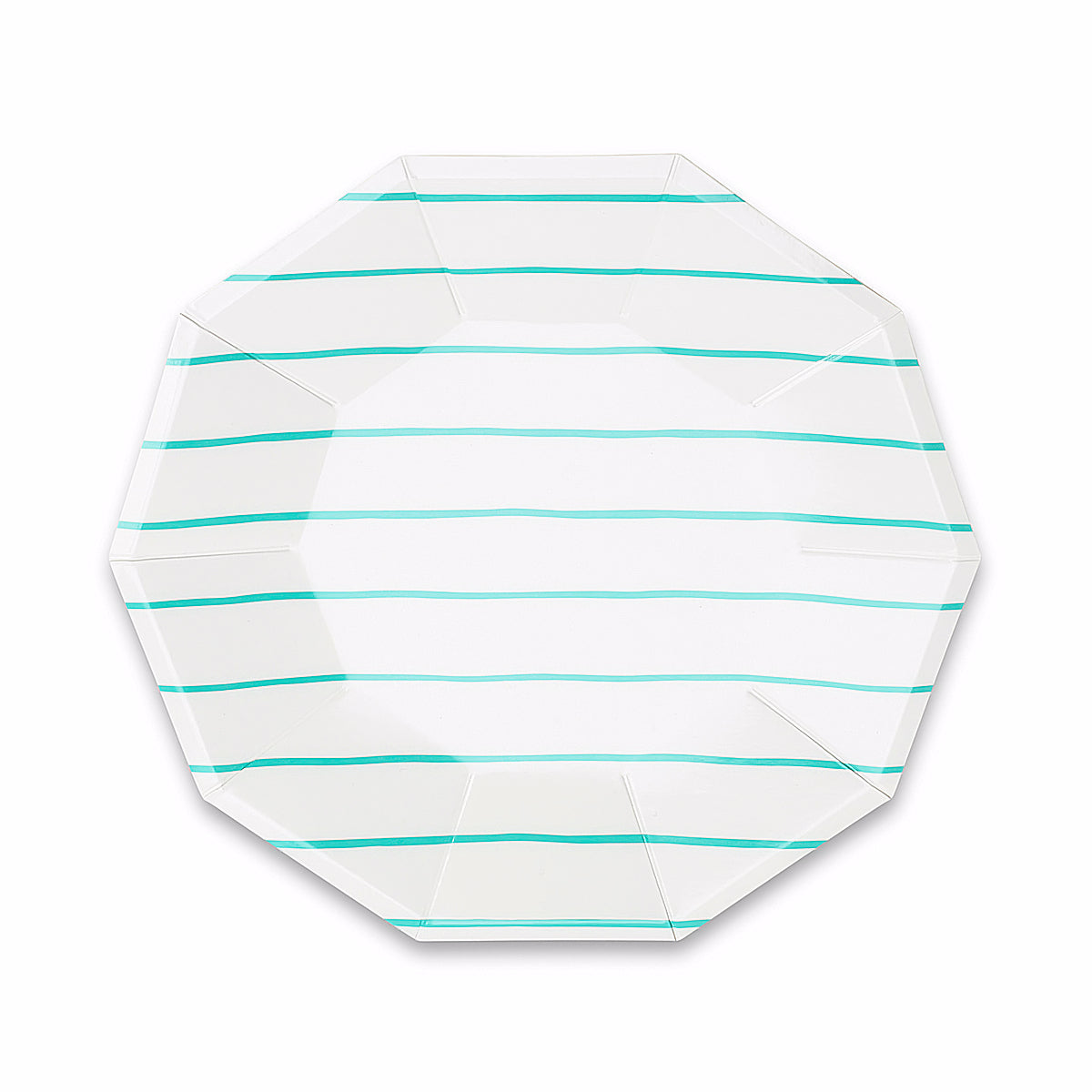 Striped Small Aqua Plates | www.sprinklebeesweet.com