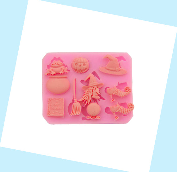 Assorted Halloween Fondant Mold | www.sprinklebeesweet.com