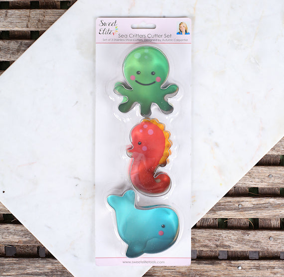 Baby Sea Creatures Cookie Cutters | www.sprinklebeesweet.com