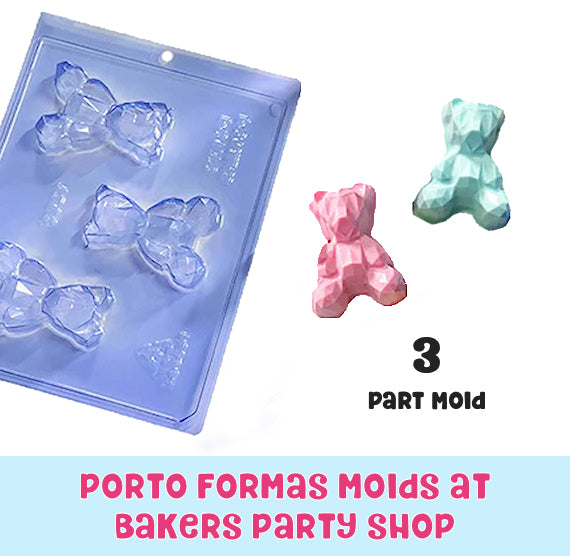 Baby Geometric Bear Mold | www.sprinklebeesweet.com