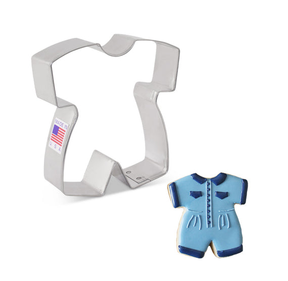 Baby Romper Cookie Cutter | www.sprinklebeesweet.com