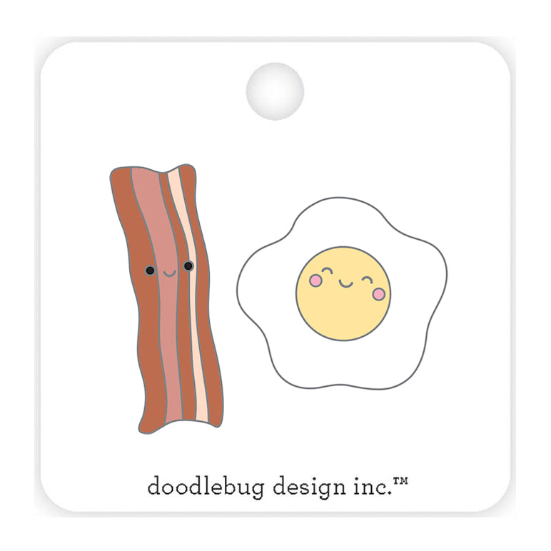 Eggs and Bacon Enamel Pin | www.sprinklebeesweet.com