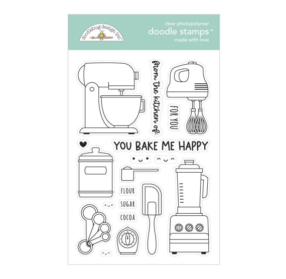 Clear Stamps: Baked With Love | www.sprinklebeesweet.com