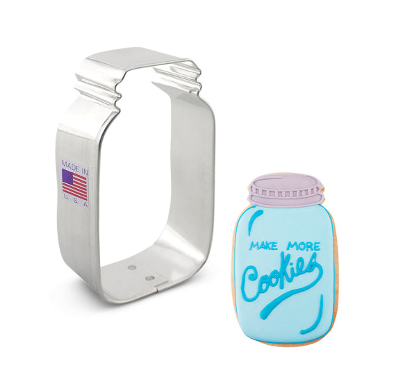 Ball Jar Cookie Cutter: Small or Large | www.sprinklebeesweet.com