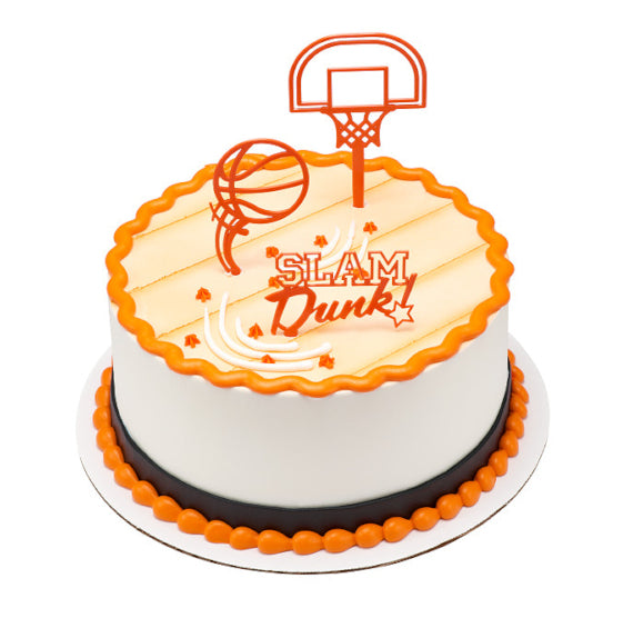 Basketball Cake Topper Kit | www.sprinklebeesweet.com