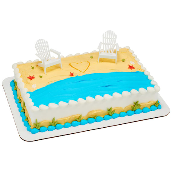 Beach Chairs Cake Toppers | www.sprinklebeesweet.com