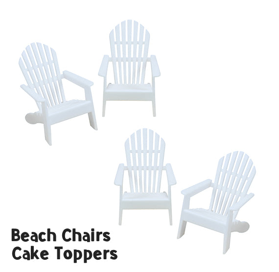 Beach Chairs Cake Toppers | www.sprinklebeesweet.com
