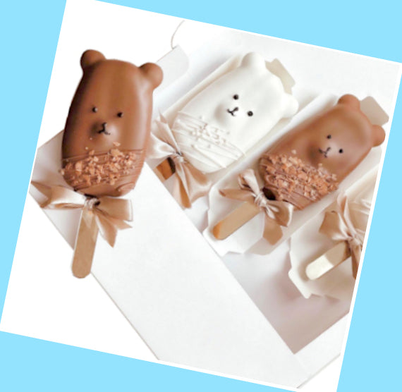 White Cakesicle Box Set: 3 or 4 Cavity | www.sprinklebeesweet.com