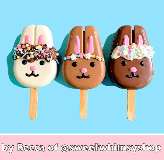 Cute Bunny Cakesicle Mold: Bunnysicle | www.sprinklebeesweet.com