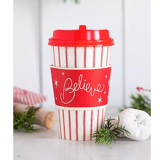 Christmas Coffee Cups: Believe | www.sprinklebeesweet.com