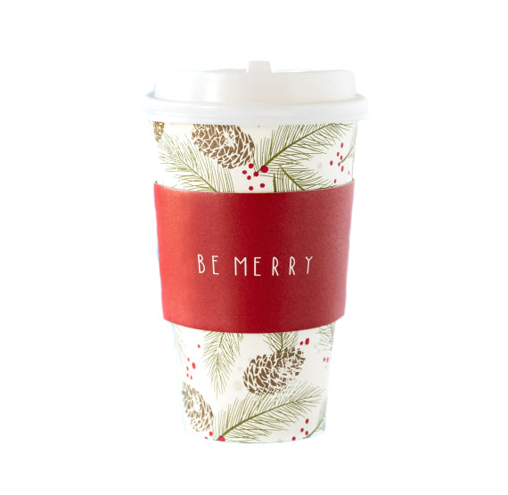 Christmas Coffee Cups: Be Merry | www.sprinklebeesweet.com