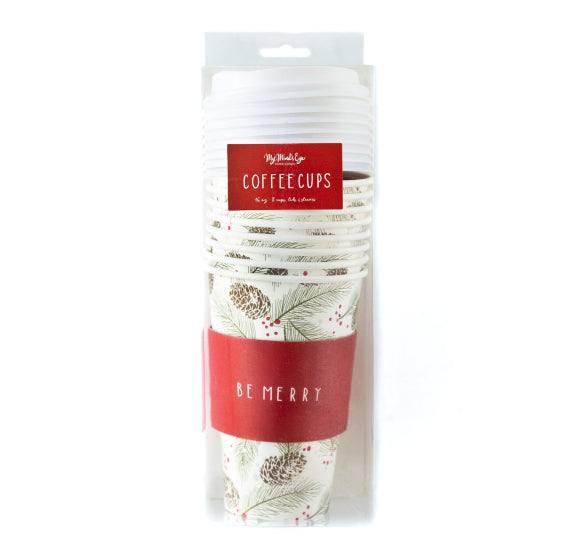 Christmas Coffee Cups: Be Merry | www.sprinklebeesweet.com