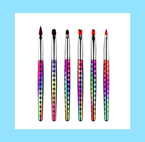 Rainbow Paint Brush Set: Short | www.sprinklebeesweet.com