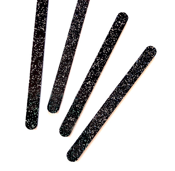 Acrylic Popsicle Sticks: Glitter Black | www.sprinklebeesweet.com