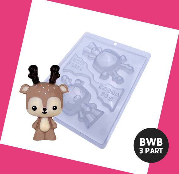 BWB 3 Part Mold: 10204 Reindeer | www.sprinklebeesweet.com