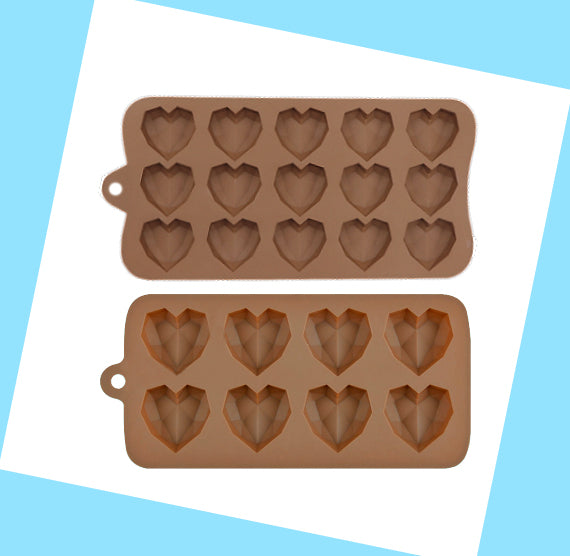 Diamond Heart Mold: Mini or Small | www.sprinklebeesweet.com